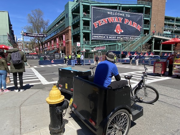 Fenway pedicab advertising